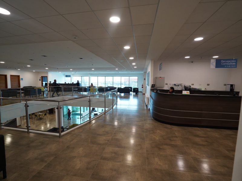The second floor of the Clinica Imet Medical Center located in Punta Arenas, Chile