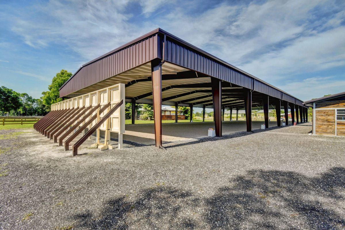 High quality steel riding arena kit from Allied Steel Buildings